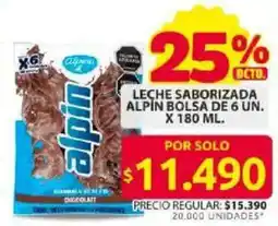 Ara Alpin leche saborizada bolsa oferta