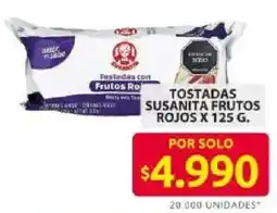 Ara Susanita frutos tostadas rojos oferta