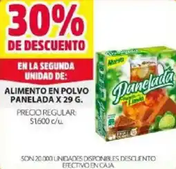 Ara Panelada alimento en polvo oferta