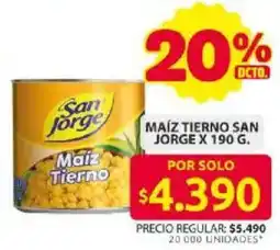 Ara san jorge maíz tierno oferta