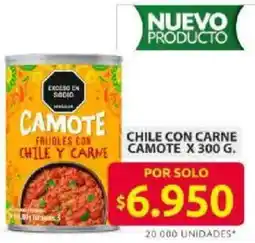 Ara Camote chile y carne oferta