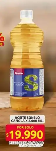 Ara Sonelo canola aceite oferta