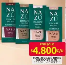 Ara Nazú esmaltes tonos surtidos oferta