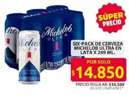 Ara Michelob cerveza ultra en lata oferta