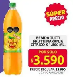 Ara Citrico bebida tutti frutti naranja oferta