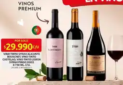 Ara Syrah vino tinto alicante bouschet, vino tinto castelao, vino tinto lisboa syrah pingo doce oferta