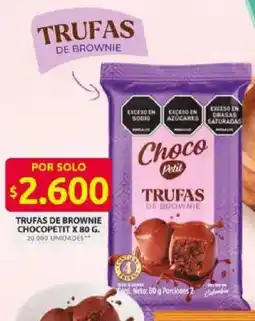 Ara Chocopetit trufas de brownie oferta