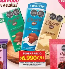 Ara Chocopetit chocolate con leche, blanco o leche y maní oferta