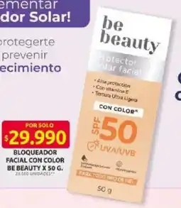 Ara Be beauty bloqueador facial con color oferta