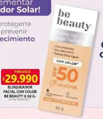 Ara Be beauty bloqueador facial con color oferta