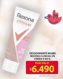 Ara Rexona desodorante mujer clinical en crema oferta