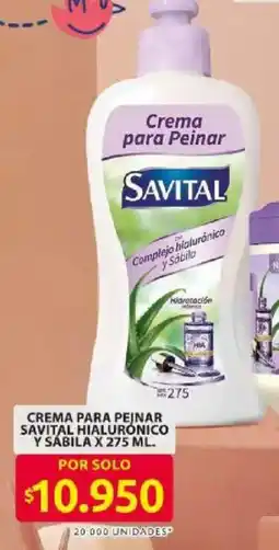 Ara Savital crema para peinar hialurónico y sábila oferta