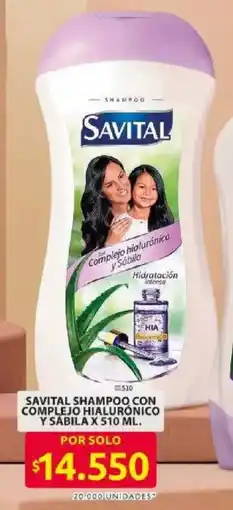 Ara Savital shampoo con complejo hialurónico y sabila oferta