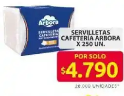 Ara Arbora servilletas cafeteria oferta