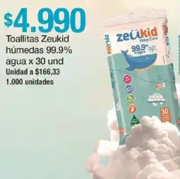 Jumbo Zeükid toallitas húmedas 99.9% agua oferta