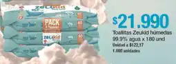 Jumbo Zeükid toallitas húmedas 99.9% agua oferta