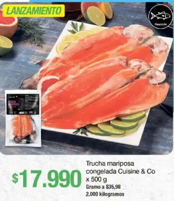 Cuisine & Co trucha mariposa congelada