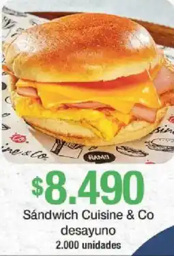 Jumbo Cuisine & Co sándwich desayuno oferta