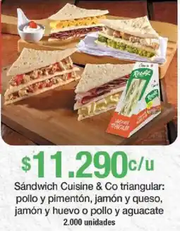 Jumbo Cuisine & Co sándwich triangular oferta