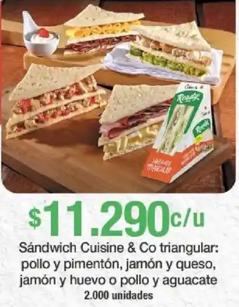 Jumbo Cuisine & Co sándwich triangular oferta