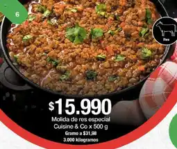 Jumbo Cuisine & Co molida de res especial oferta