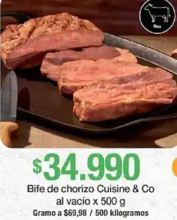 Jumbo Cuisine & Co bife de chorizo al vacío oferta