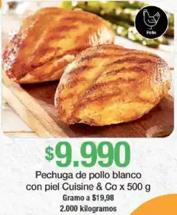 Jumbo Cuisine & Co pechuga de pollo blanco con piel oferta