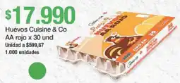 Jumbo Cuisine & Co huevos AA rojo oferta