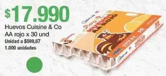 Jumbo Cuisine & Co huevos AA rojo oferta