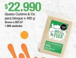 Jumbo Cuisine & Co queso pera bloque oferta