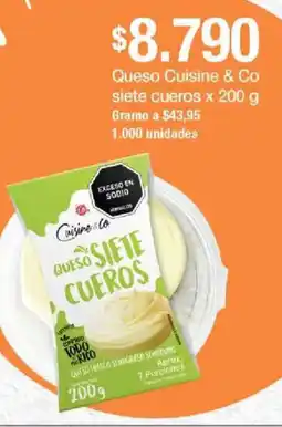 Jumbo Cuisine & Co queso siete cueros oferta
