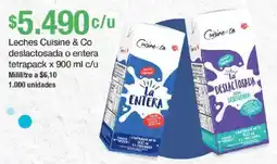 Jumbo Cuisine & Co leches deslactosada o entera tetrapack oferta