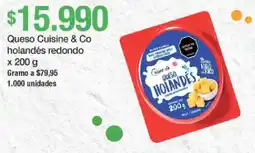 Jumbo Cuisine & Co queso holandés redondo oferta