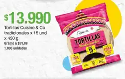 Jumbo Cuisine & Co tortillas tradicionales oferta