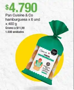 Jumbo Cuisine & Co pan hamburguesa oferta