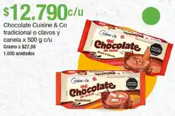 Jumbo Cuisine & Co chocolate tradicional o clavos y canela oferta