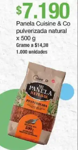 Jumbo Cuisine & Co panela pulverizada natural oferta