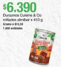 Jumbo Cuisine & Co duraznos mitades almíbar oferta