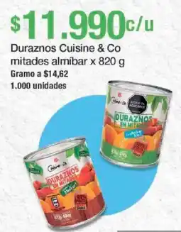 Jumbo Cuisine & Co duraznos mitades almíbar oferta
