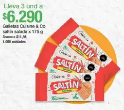 Jumbo Cuisine & Co galletas saltin salada oferta