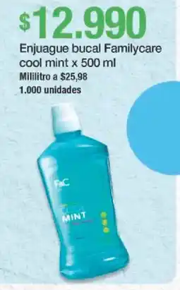 Jumbo Familycare enjuague bucal cool mint oferta