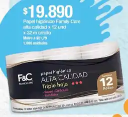 Jumbo Family care papel higiénico alta calidad oferta