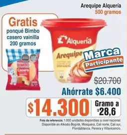 Alkosto Arequipe alquería oferta