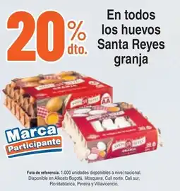 Alkosto En todos los huevos dto. santa reyes granja oferta