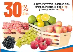 Alkosto En uvas, zarzamora, manzana pink, granada, manzana bolsa oferta