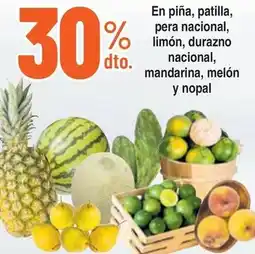 Alkosto En piña, patilla, pera nacional, limón, durazno oferta