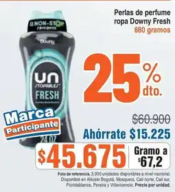 Alkosto Downy fresh perlas de perfume ropa oferta