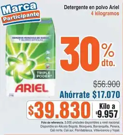 Alkosto Ariel detergente en polvo oferta