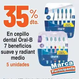 Alkosto En cepillo dental Oral-B 7 beneficios suave y radiant medio oferta