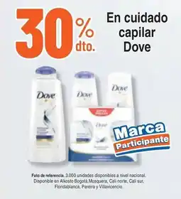 Alkosto Dove en cuidado capilar oferta